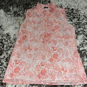 Jcrew floral tank blouse